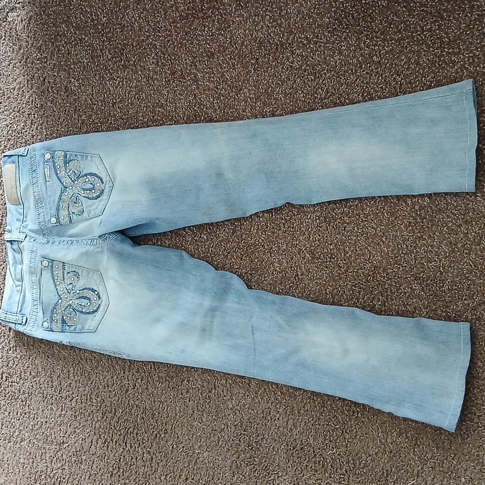 Seven7 Rocker Slim Light Wash Jeans Size 6 - Picture 7 of 16